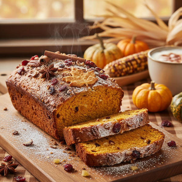 Autumn Harvest Pumpkin Spice Bread recipe