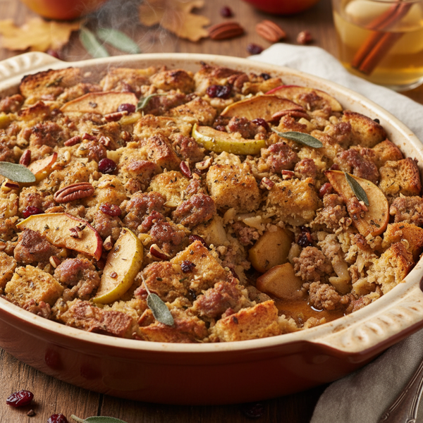 Autumn Harvest Sausage and Apple Stuffing recipe
