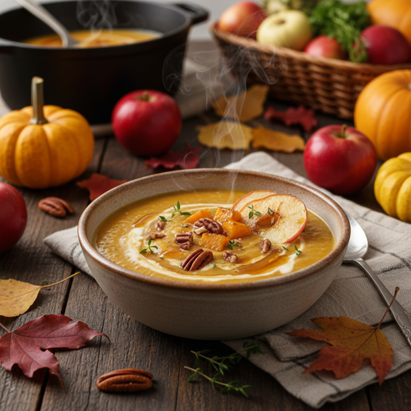 Autumn Harvest Squash and Apple Bisque recipe