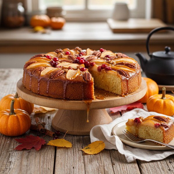 Autumn Harvest Upside-Down Cake recipe