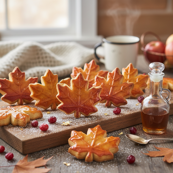 Autumn Maple Leaf Sugar Cookies recipe