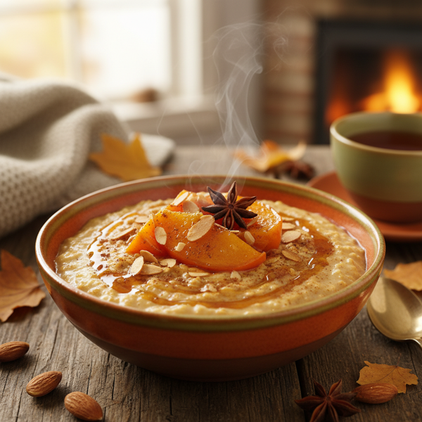 Autumn Persimmon Almond Bliss Oats recipe