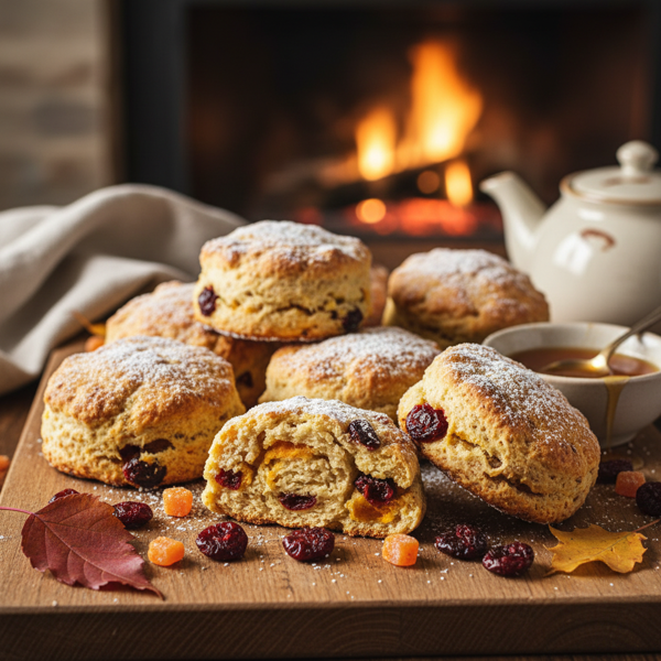 Autumn Pumpkin & Cherry Scones recipe