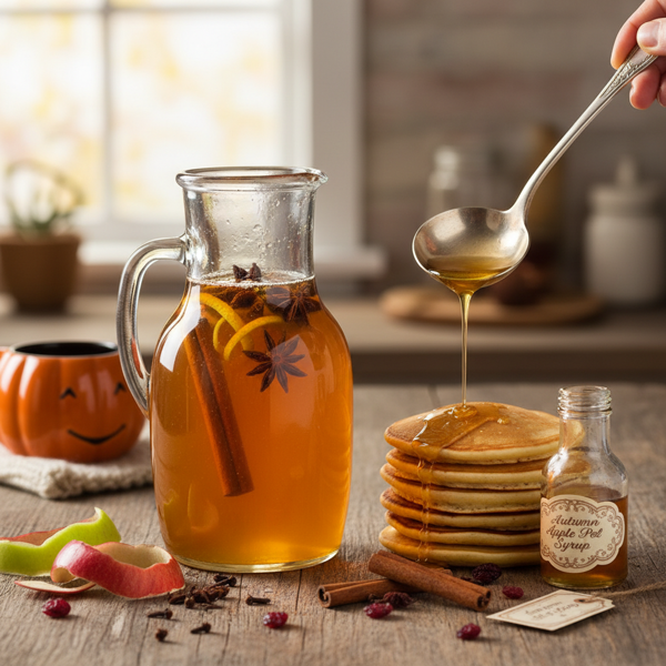 Autumn Spice Apple Peel Syrup recipe