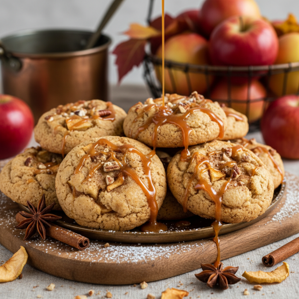Autumn Spiced Caramel Apple Delight Cookies recipe