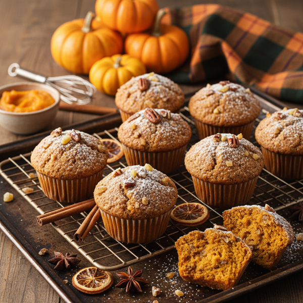 Autumn Spiced Pumpkin Muffins recipe