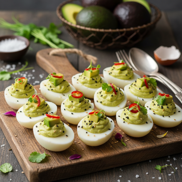 Avocado-Infused Deviled Eggs Delight recipe