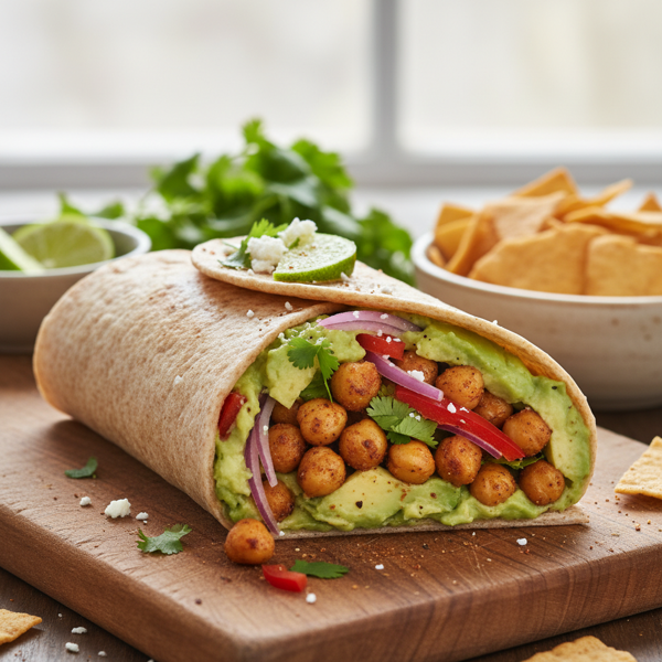 Avocado Chickpea Wrap recipe