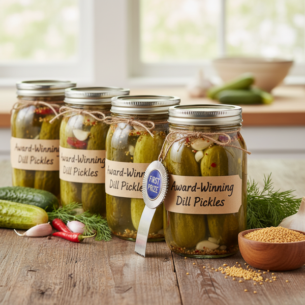 Award-Winning Dill Pickles recipe