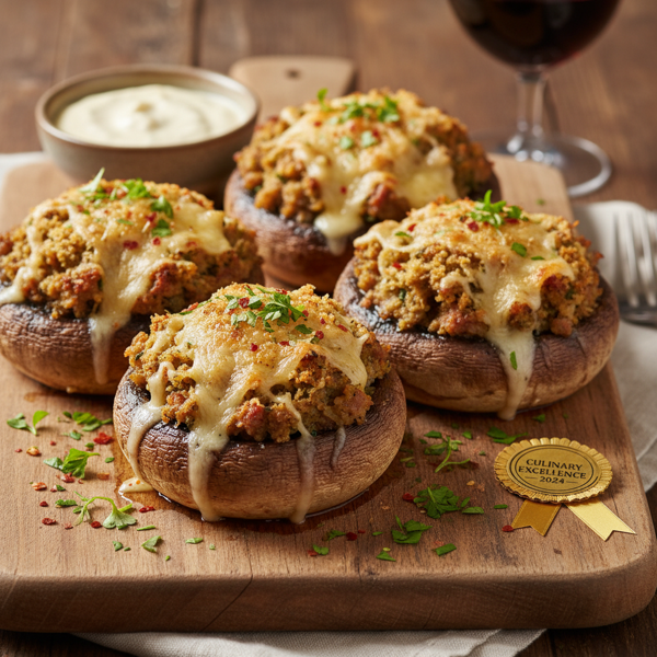 Award-Winning Savory Stuffed Mushrooms recipe