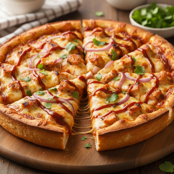BBQ Chicken Cheddar Delight Pizza recipe