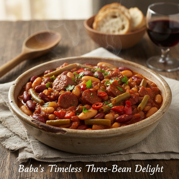 Baba's Timeless Three-Bean Delight recipe