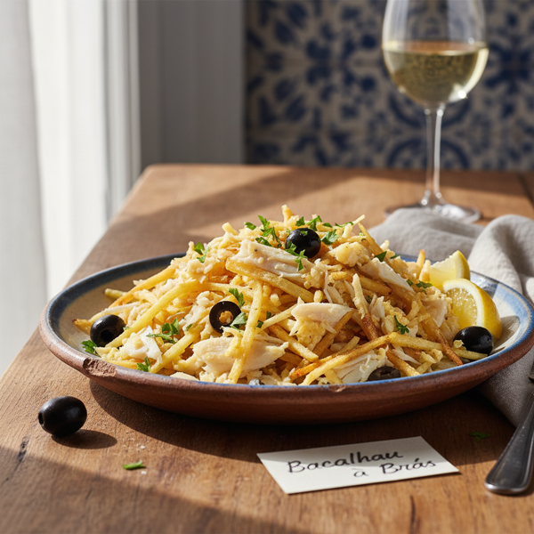 Bacalhau à Brás: Portuguese Salt Cod and Potato Delight recipe