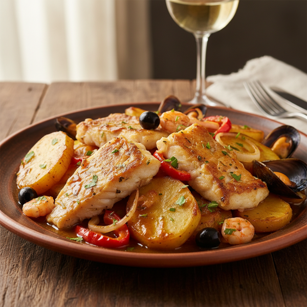 Bacalhau à Portuguesa com Molho Riquíssimo recipe