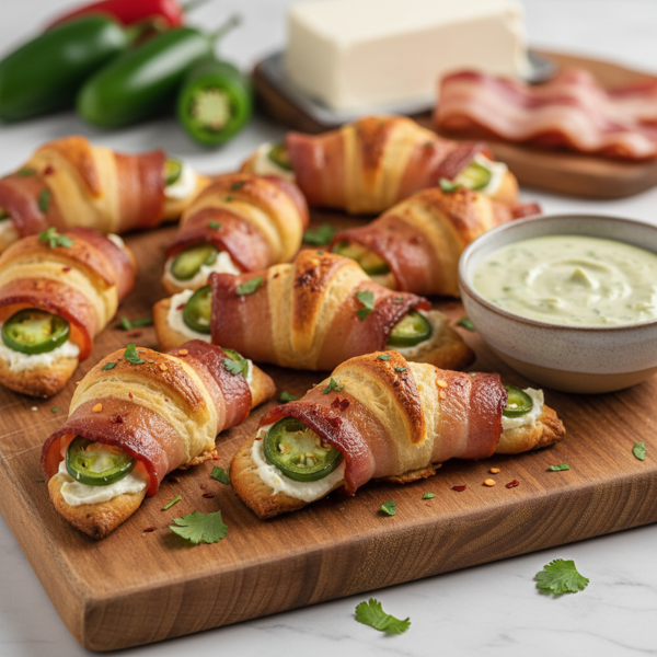Bacon-Wrapped Jalapeno Crescent Bites recipe