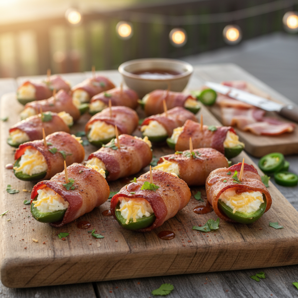 Bacon-Wrapped Jalapeño Poppers recipe