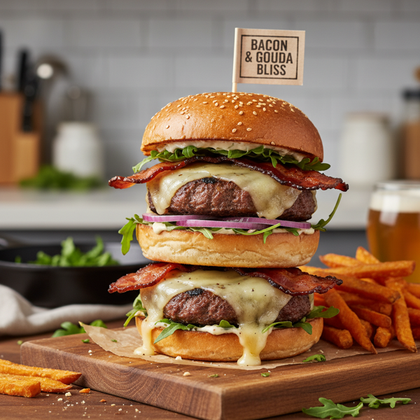 Bacon & Gouda Bliss Burgers recipe