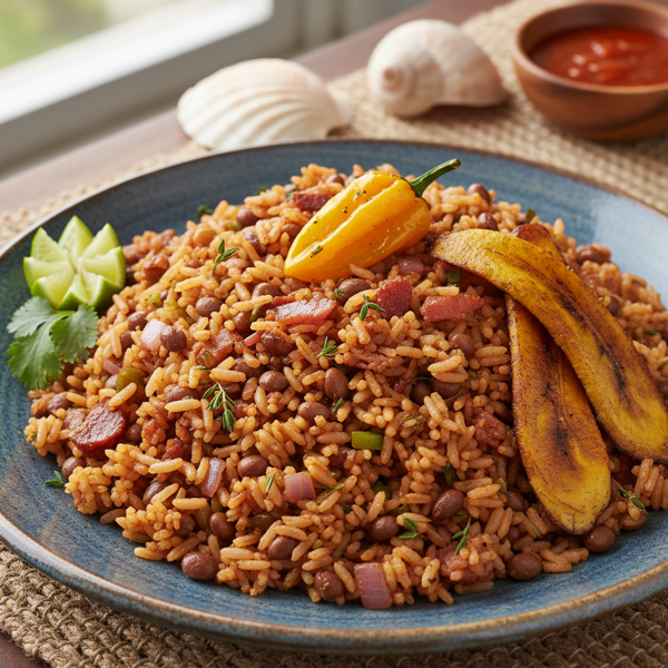 Bahamian Inspired Pigeon Peas & Rice Delight recipe