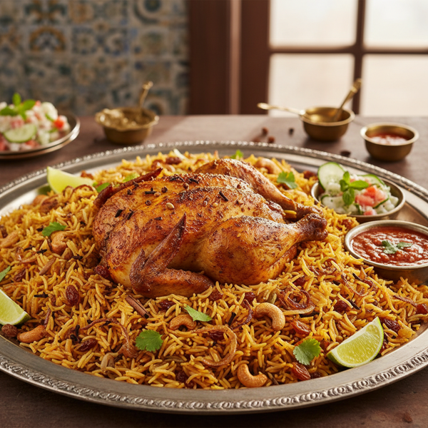 Bahraini Spiced Chicken Machboos recipe