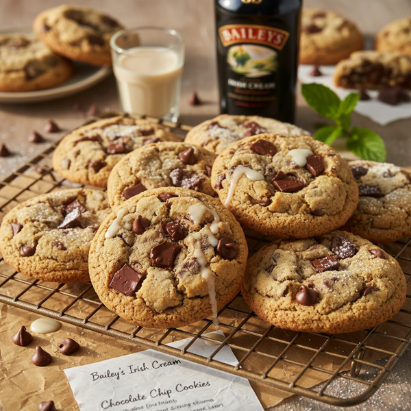 Bailey's Irish Cream Infused Chocolate Chip Cookies recipe