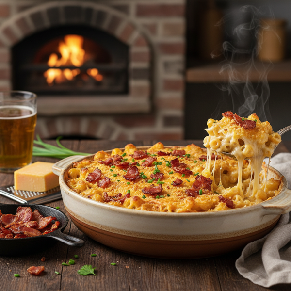 Baked Cheddar Bacon Delight recipe