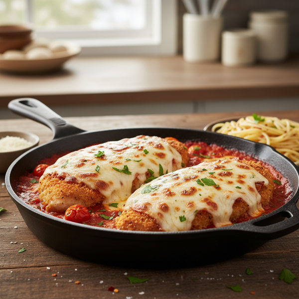 Baked Cheesy Chicken Parmesan Delight recipe