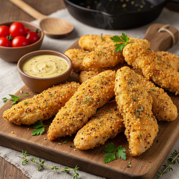Baked Dijon Mustard Chicken Tenders recipe