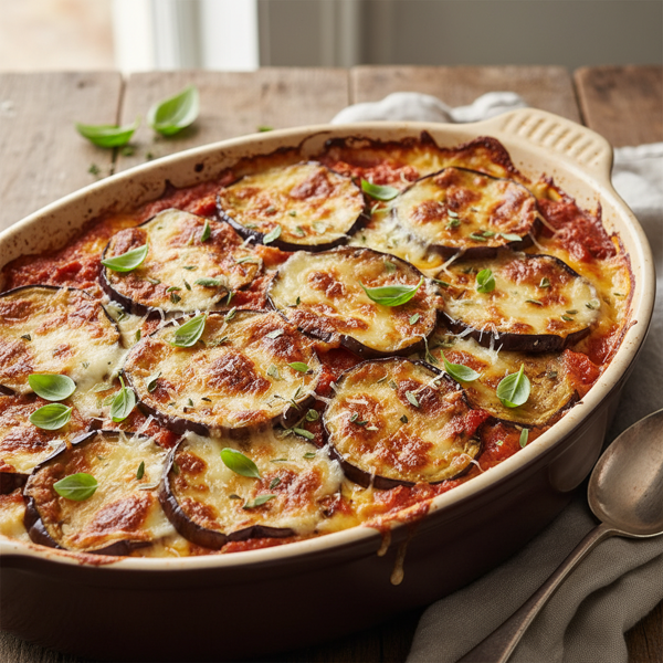 Baked Eggplant Parmigiana Delight recipe