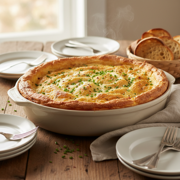 Baked Fluffy Scrambled Eggs for a Crowd recipe