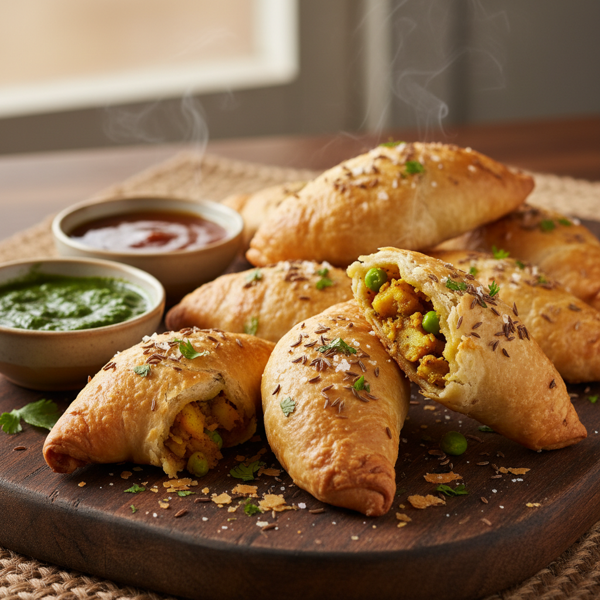 Baked Indian Spiced Samosa Crescent Rolls recipe