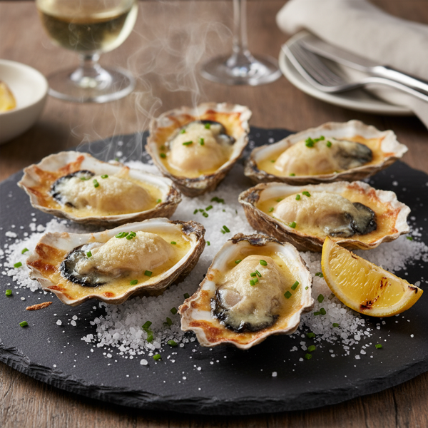 Baked Oysters Mornay recipe