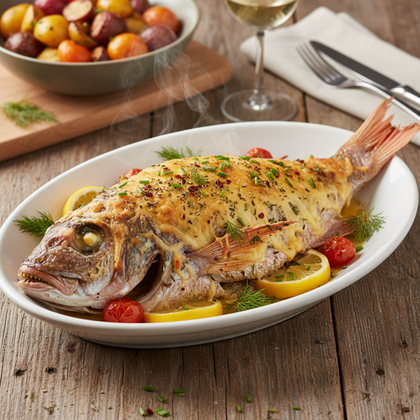 Baked Parmesan Red Snapper recipe