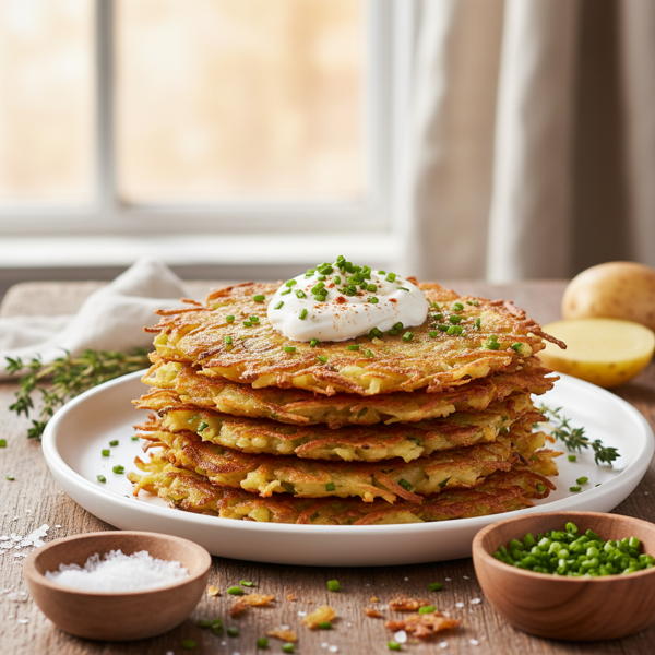 Baked Potato & Chive Latkes recipe
