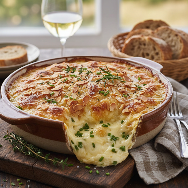 Baked Swiss Almond Cheese Delight recipe