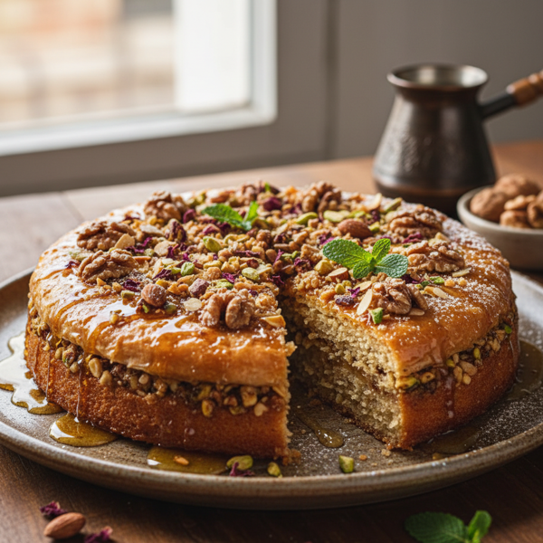 Baklava-Inspired Greek Honey Cake recipe