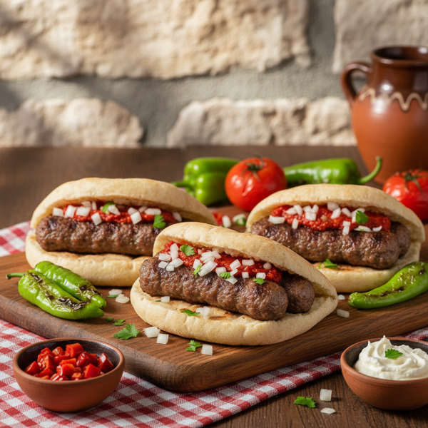 Balkan Delight Cevapi Sandwiches recipe