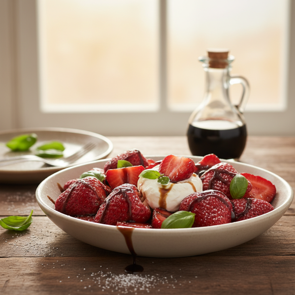 Balsamic-Infused Strawberries Delight recipe