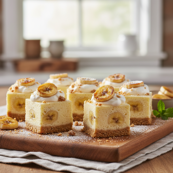 Banana Cream Cheesecake Bites recipe