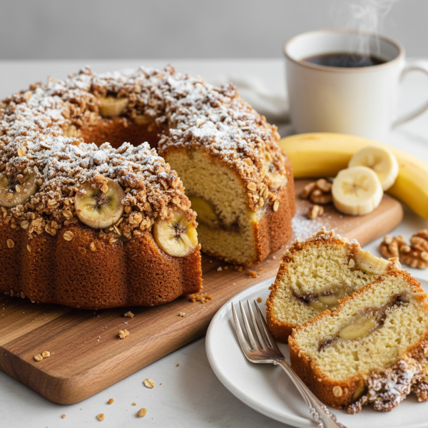Banana Delight Streusel Coffee Cake recipe