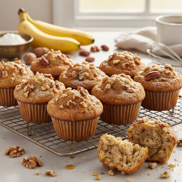 Banana Nut Bliss Muffins recipe