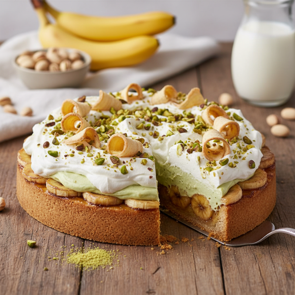 Banana Pistachio Dream Pie recipe