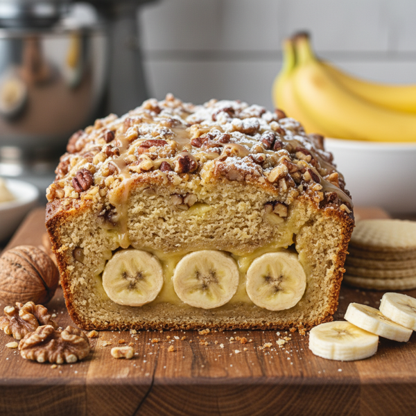 Banana Pudding Nut Loaf recipe