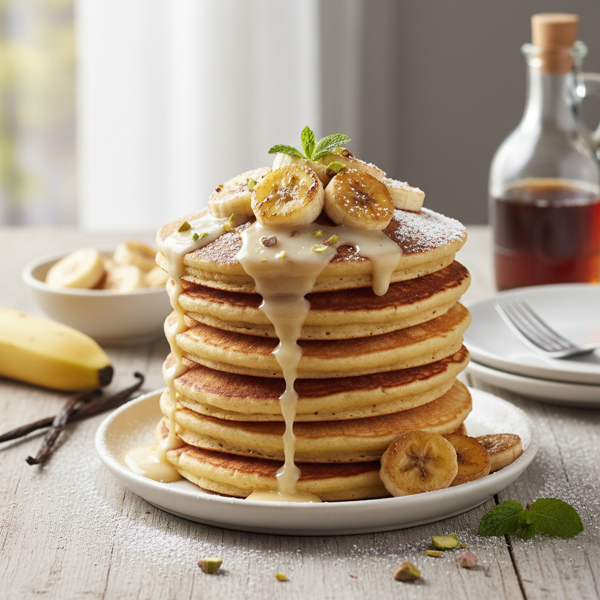 Banana Vanilla Dream Pancakes (Egg-Free) recipe