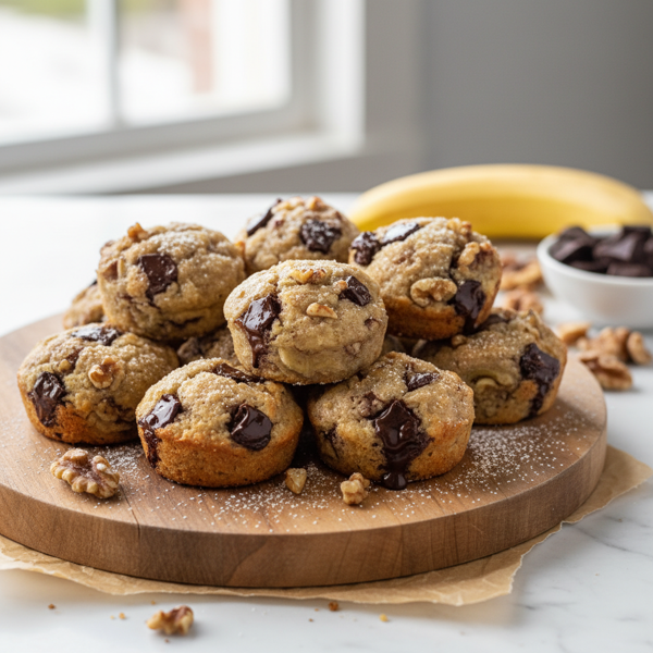 Banana Walnut Chocolate Chunk Bliss Bites recipe