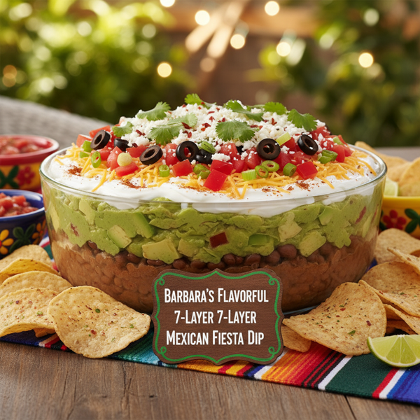 Barbara's Flavorful 7-Layer Mexican Fiesta Dip recipe