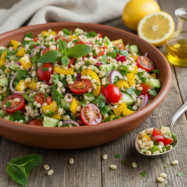 Barley and Vegetable Tabbouleh recipe