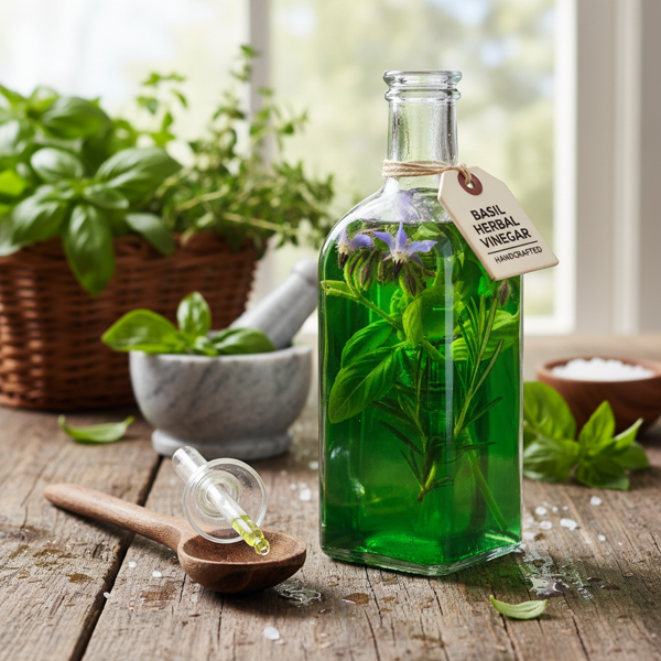 Basil-Infused Herbal Vinegar recipe