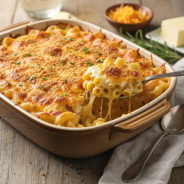 Becky's Creamy Double-Cheese Macaroni Delight recipe
