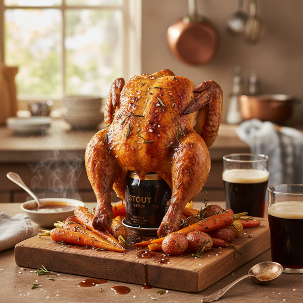 Beer-Infused Roasted Chicken recipe