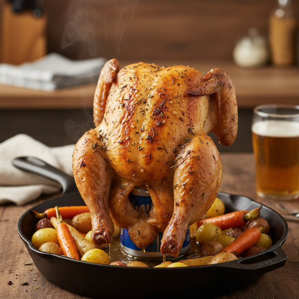 Beer Can Roasted Chicken recipe